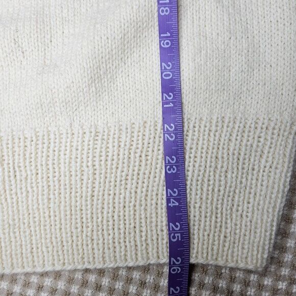 Vintage Lillunn Bold Fair Isle Norse Hand Knit Wool Pullover Long Sleeve Sweater - Picture 11 of 12